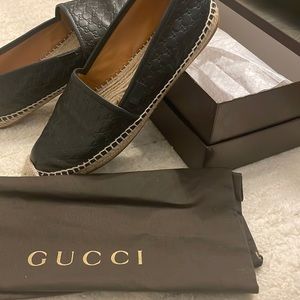 Gucci leather espadrilles
